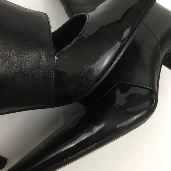 Barbara Bui Peek a Boo Cutout Black Booties Short Boots Heeled Women's 36 - Picture 4 of 8